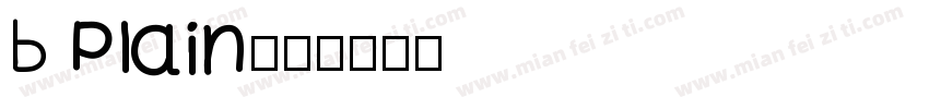 B Plain字体转换